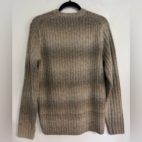 Perry Ellis Cable Knit Wool Blend Sweater Men’s Size Small Brown Chunky Classic - Picture 3 of 6